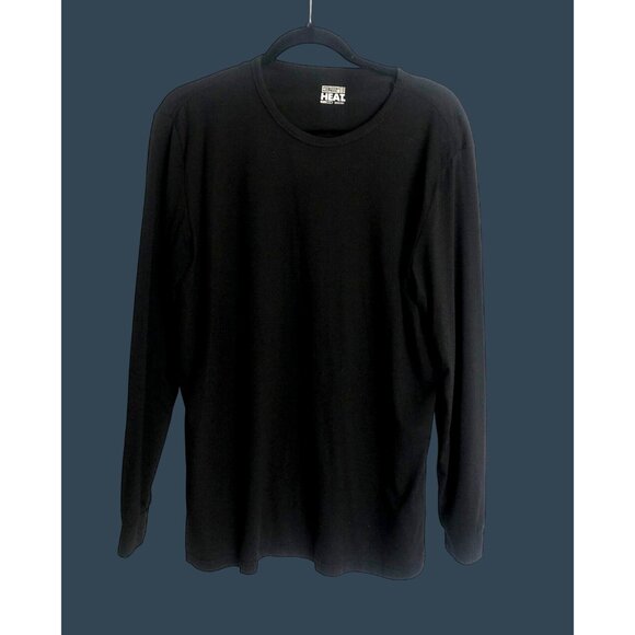 32 DEGREES - MENS BLACK LONG SLEEVE CREW NECK PULLOVER SHIRT SIZE LARGE - Picture 1 of 6